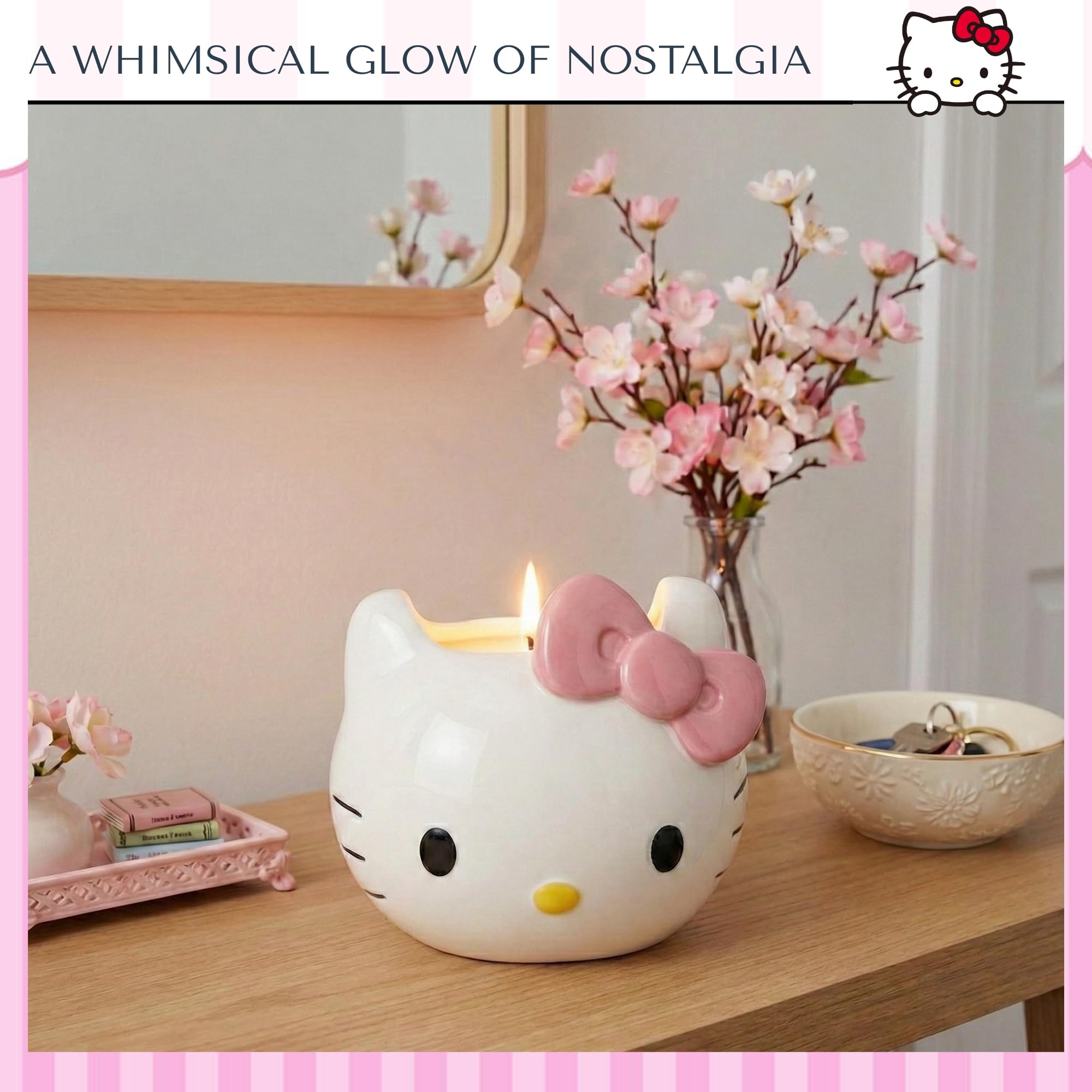 Amazon.com: Hello Kitty Figural Head Candle Holder, 13.4 oz, 5